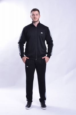 Екип F 295 черен с бял кант - М