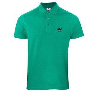 Мъжка тениска с яка F296 зелен - 2XL