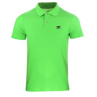 Мъжка памучна тениска с яка Fullmax - Киви, 2XL