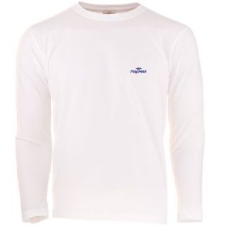 Памучна мъжка блуза F265 Fullmax, дълъг ръкав - 2XL, Бял